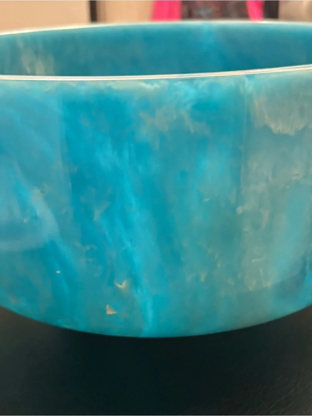 Jonathan Adler Turquoise Acrylic Como Bowl, New without box